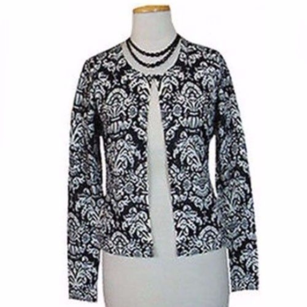 Black Sweater Cardigan Ann Taylor Loft NWT  S